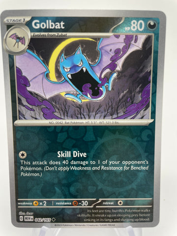 Golbat MEWen 042/165 RH Reverse Holo