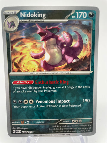Nidoking MEWen 034/165 RH Reverse Holo
