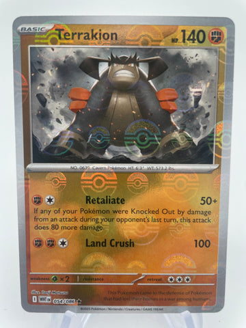 Terrakion WHTen 054/086 Pokeball