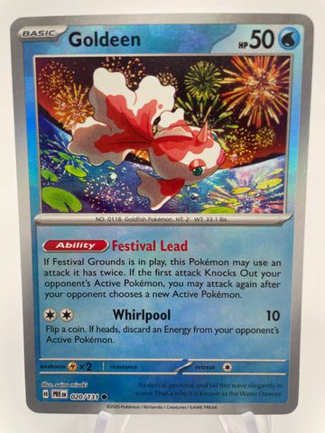 Goldeen 020/131 PREen Reverse Holo Master Ball