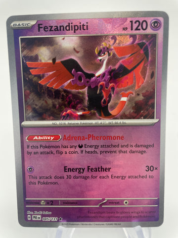 Fezandipiti 045/131 PREen Reverse Holo Pokeball