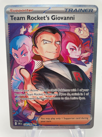 Team Rocket's Giovanni DRIen 238/182 Special Illustration Rare
