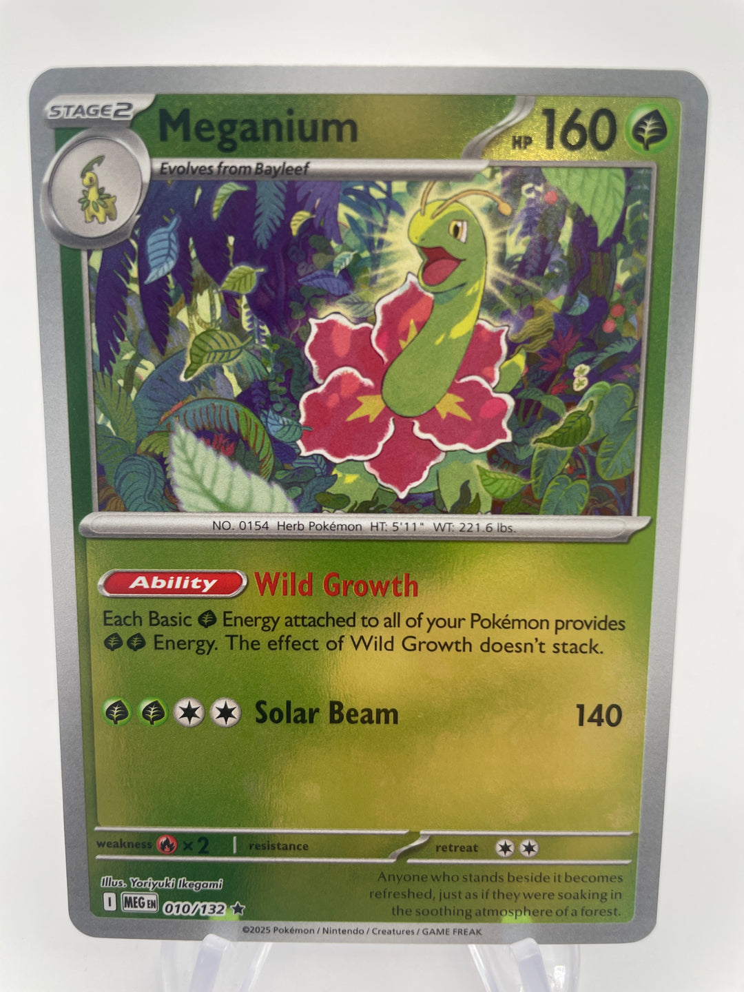 Bayleef MEGen 009/132 Reverse Holo – PokeChalet