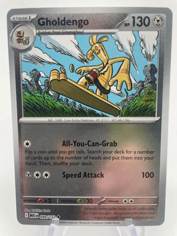 Gholdengo MEGen 099/132 Reverse Holo