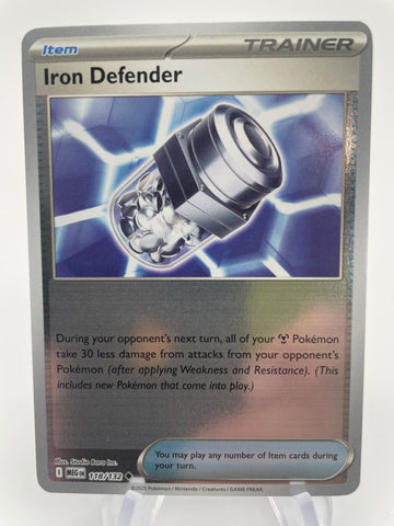 Iron Defender MEGen 118/132 Reverse Holo