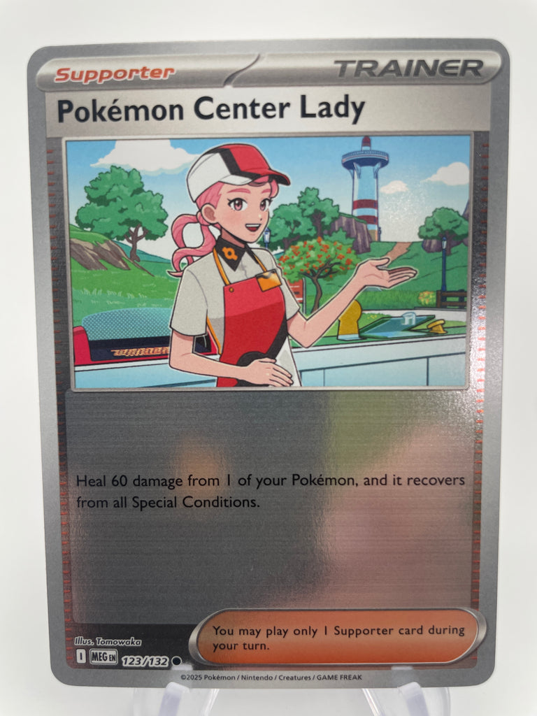 Pokemon Center Lady MEGen 123/132 Reverse Holo – PokeChalet