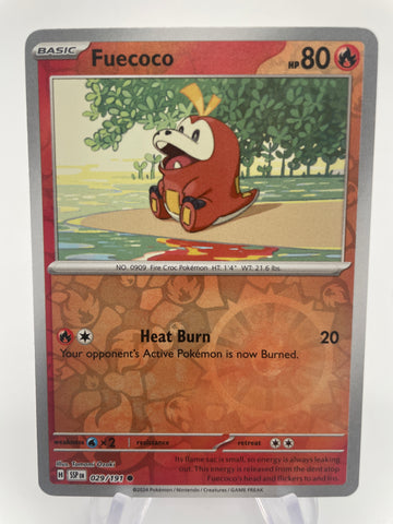 Fuecoco SSPen 029/191 Reverse Holo RH