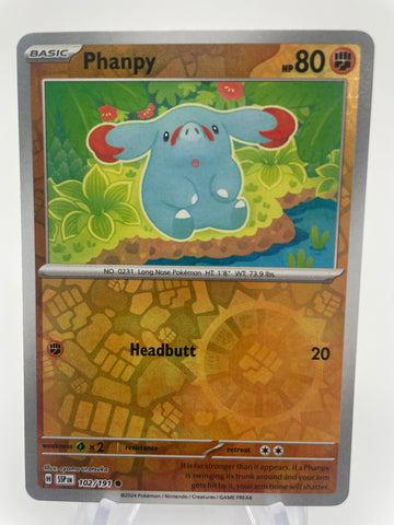 Phanpy SSPen 102/191 Reverse Holo RH