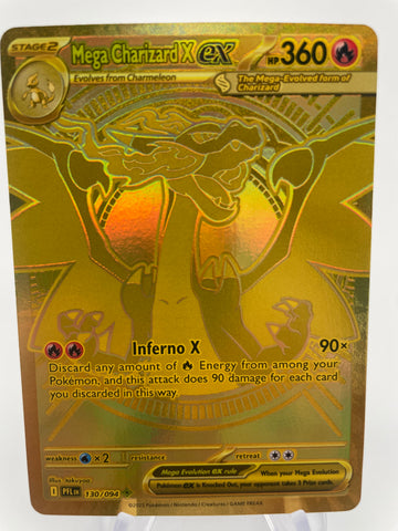 Mega Charizard X ex PFLen 130/094 Gold Rare
