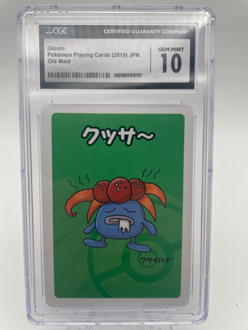 CGC 10 Gloom Pokemon Old Maid Playing Cards