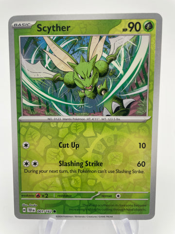 Scyther TEFen 001/162 Reverse Holo RH