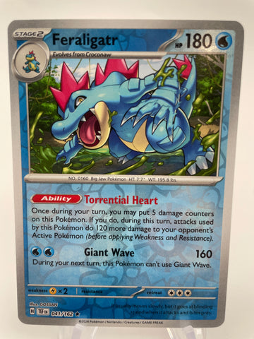 Feraligatr TEFen 041/162 Reverse Holo RH