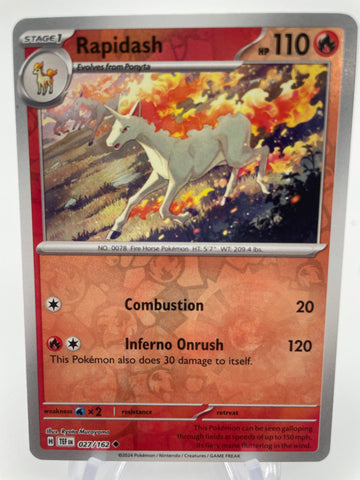Rapidash TEFen 027/162 Reverse Holo RH
