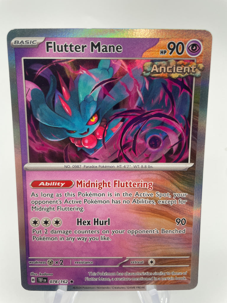 flutter mane pokemon card price CGC Gem Mint 10 Flutter Mane Holo 078/162 Pokmon Temporal Forces POP 1!