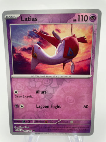 Latias TEFen 067/162 Reverse Holo RH