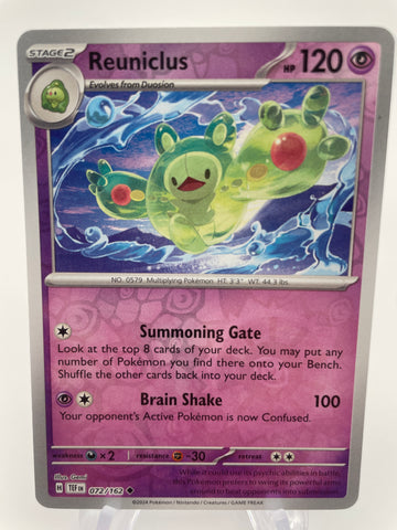 Reuniclus TEFen 072/162 Reverse Holo RH