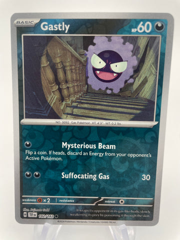 Gastly TEFen 102/162 Reverse Holo RH