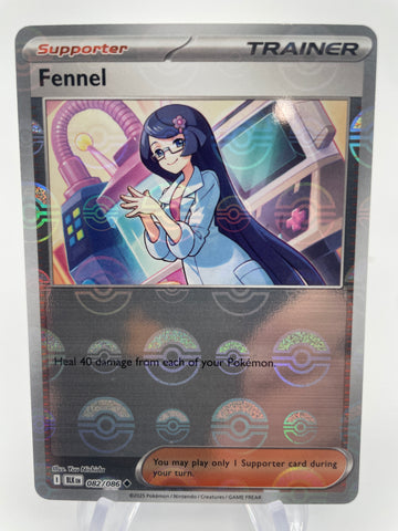 Fennel BLKen 082/086 Reverse Holo RH Poke Ball