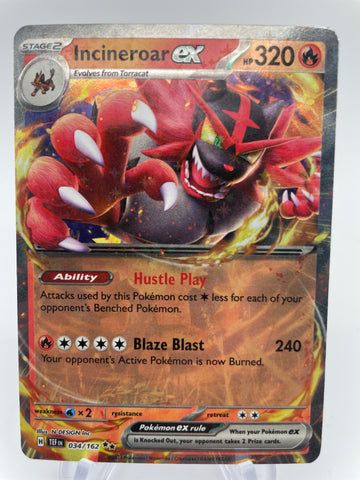 Incineraor ex Pokemon Card 034