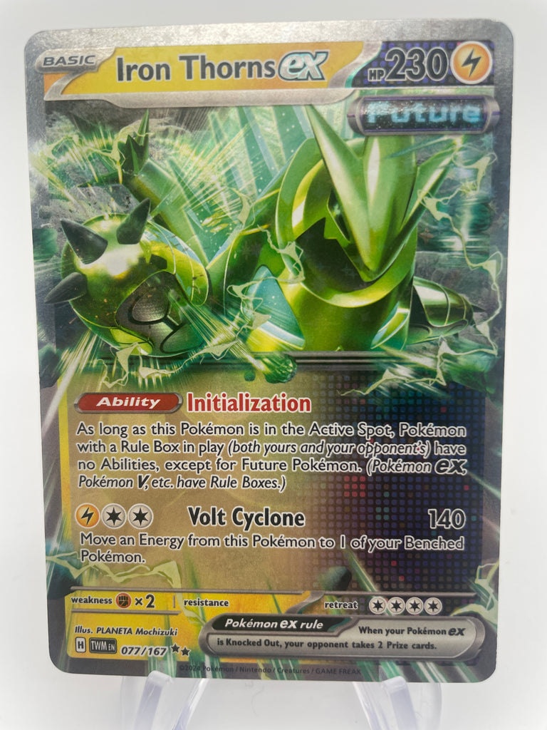 iron thorns pokemon card value ex Trading Game art depiction of Iron Thorns that makes it a true standout piece Iron Thorns Uncommon Paradox