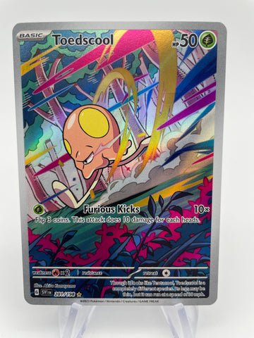 Toedscool 201 Art Rare Pokemon Card