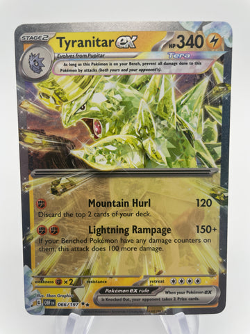 Tyranitar ex 066 Pokemon Card