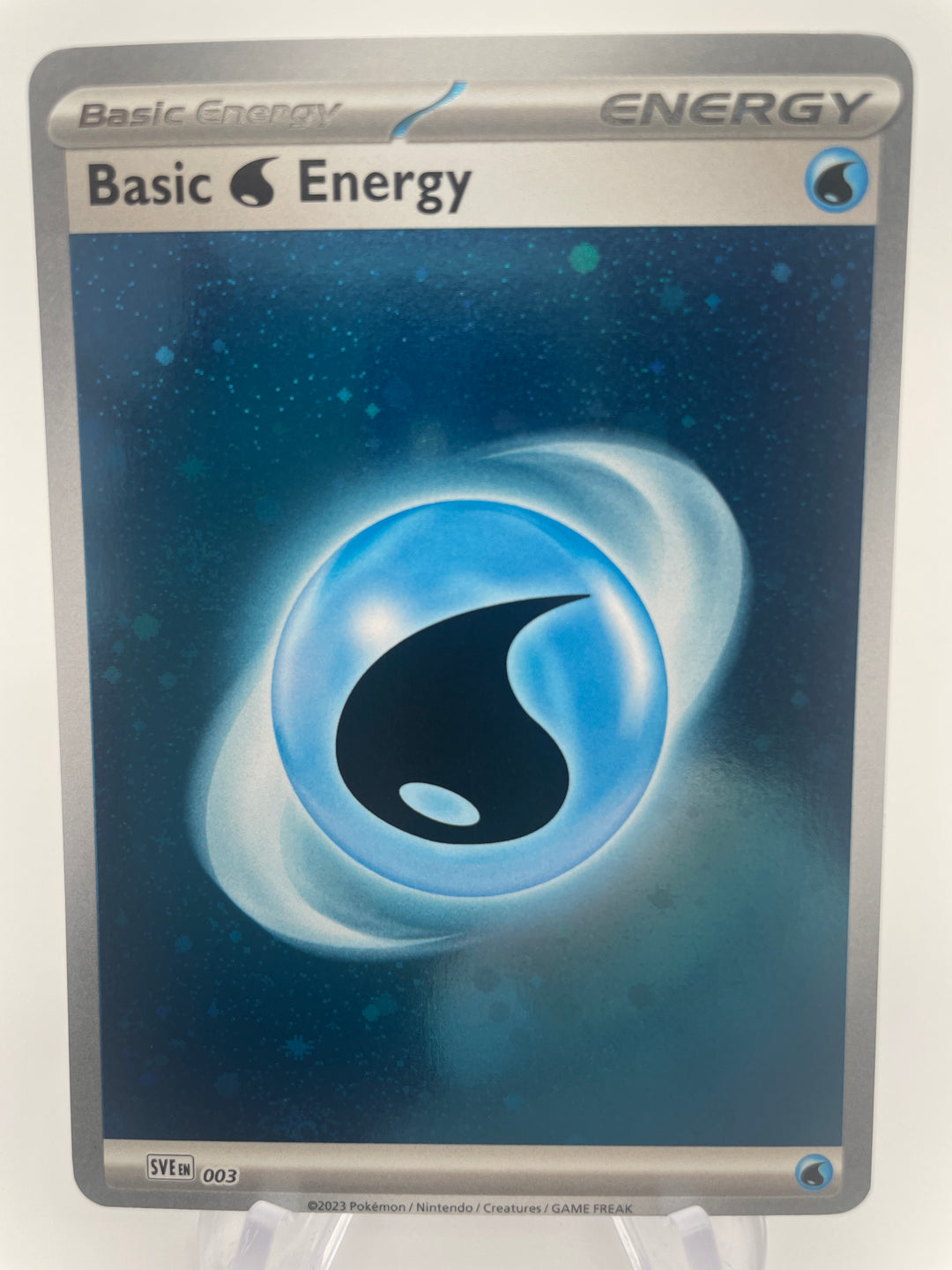 water energy pokemon card value Basic Water Energy SVEen 019 White Flare Black Flame Holo – PokeChalet
