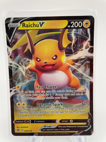 Raichu V has evolved in Brilliant Stars to be an amazing Pokemon TCG gamepiece!  Available now from Pokechalet.com