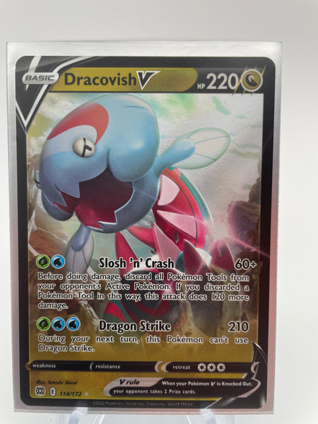 dracovish v pokemon card price (114/172) – PokeChalet variation to centering Price:$125 CGC 8.5 *AHHHH* I GOT RAINBOW