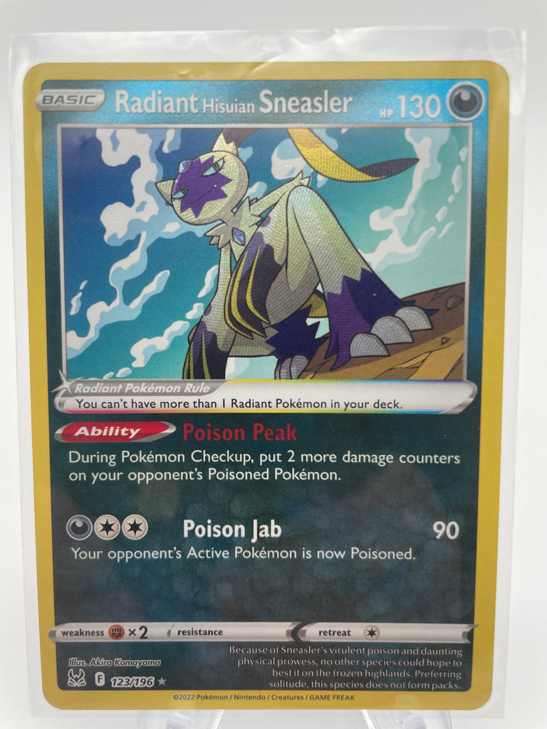 Radiant Hisuian Sneasler 123/196 PokeChalet Radiant Hisuian Sneasler 123/196 PokeChalet