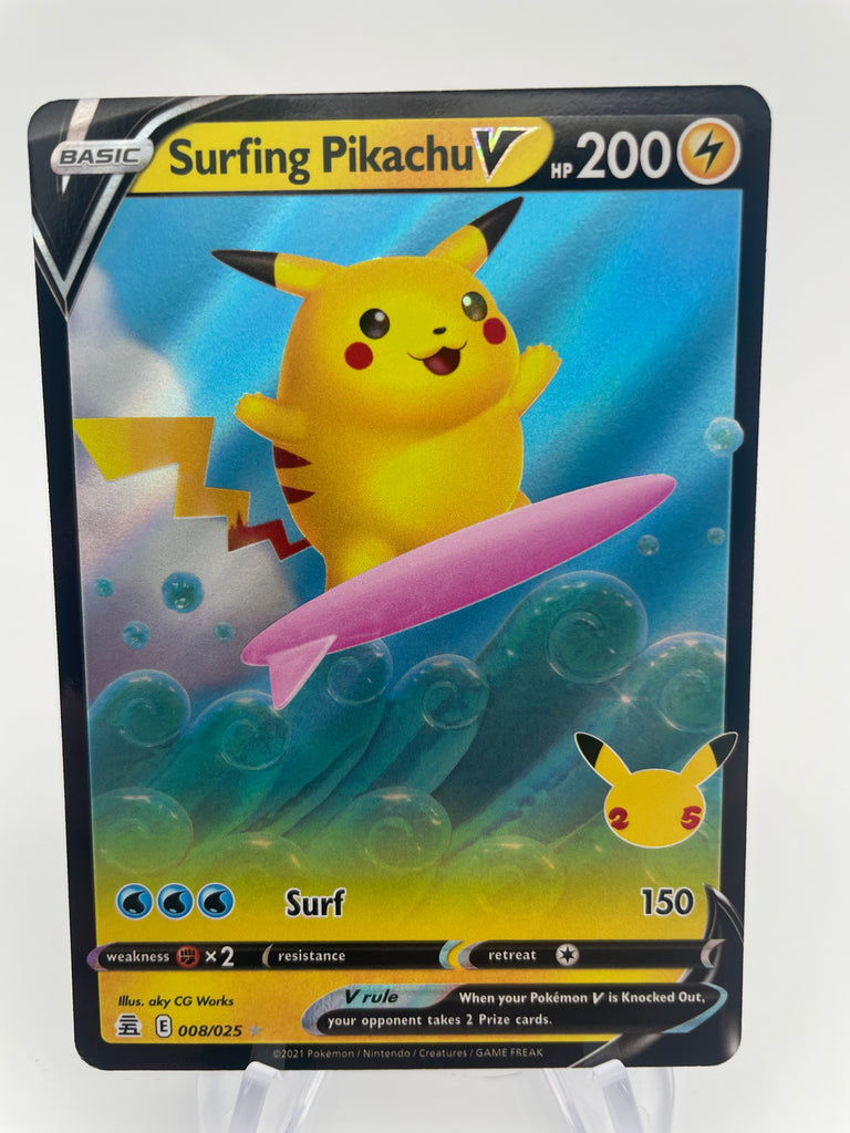  Surfing Pikachu V & Vmax 008/025 & 009/025