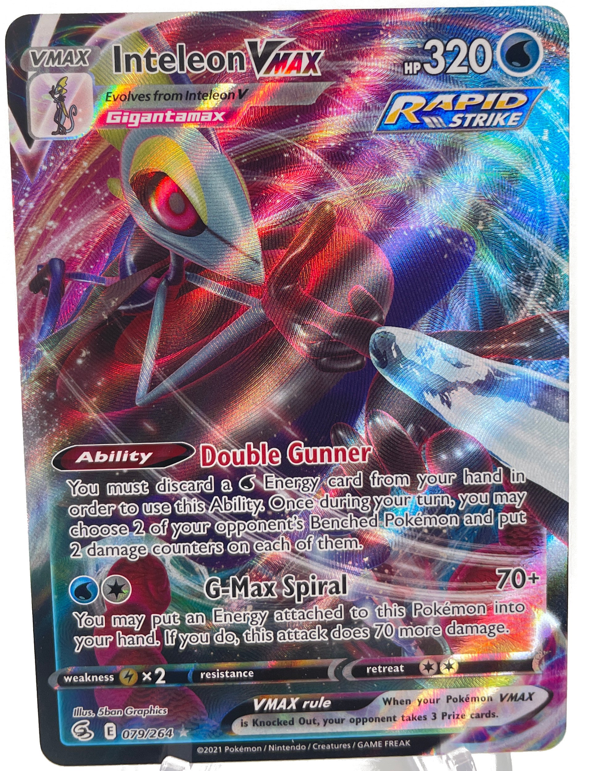 Inteleon Vmax 079/264 Fusion Strike NM Full Art Ultra Rare