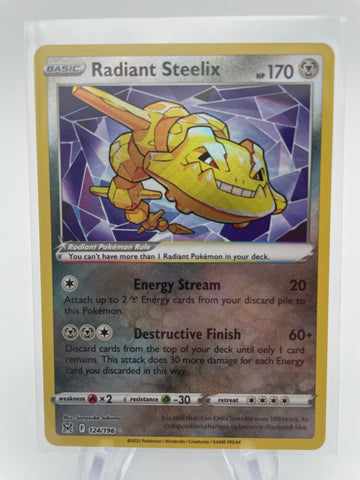 Radiant Steelix 124/196 Pokemon Single Shiny