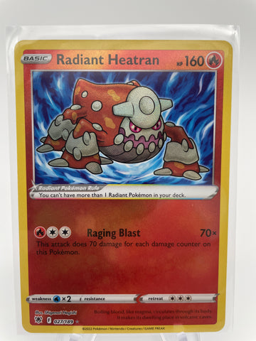 Radiant Heatran 027 Pokemon shiny